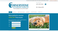 Desktop Screenshot of cornerstonevethospital.com